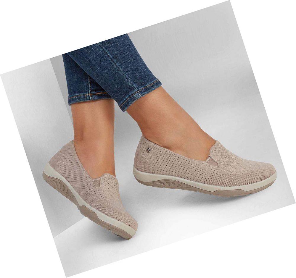 Zapatillas Sin Cordones Skechers Relaxed Fit: Arch Fit Reggae Cup - Rivers Mujer Gris Marrones | AT88L_AR