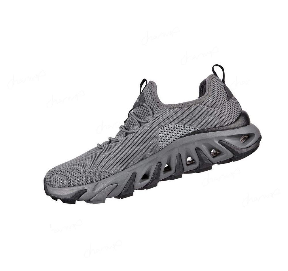 Zapatillas Sin Cordones Skechers Relaxed Fit: Flex Conway - Lawler Hombre Gris Oscuro | I382W_AR