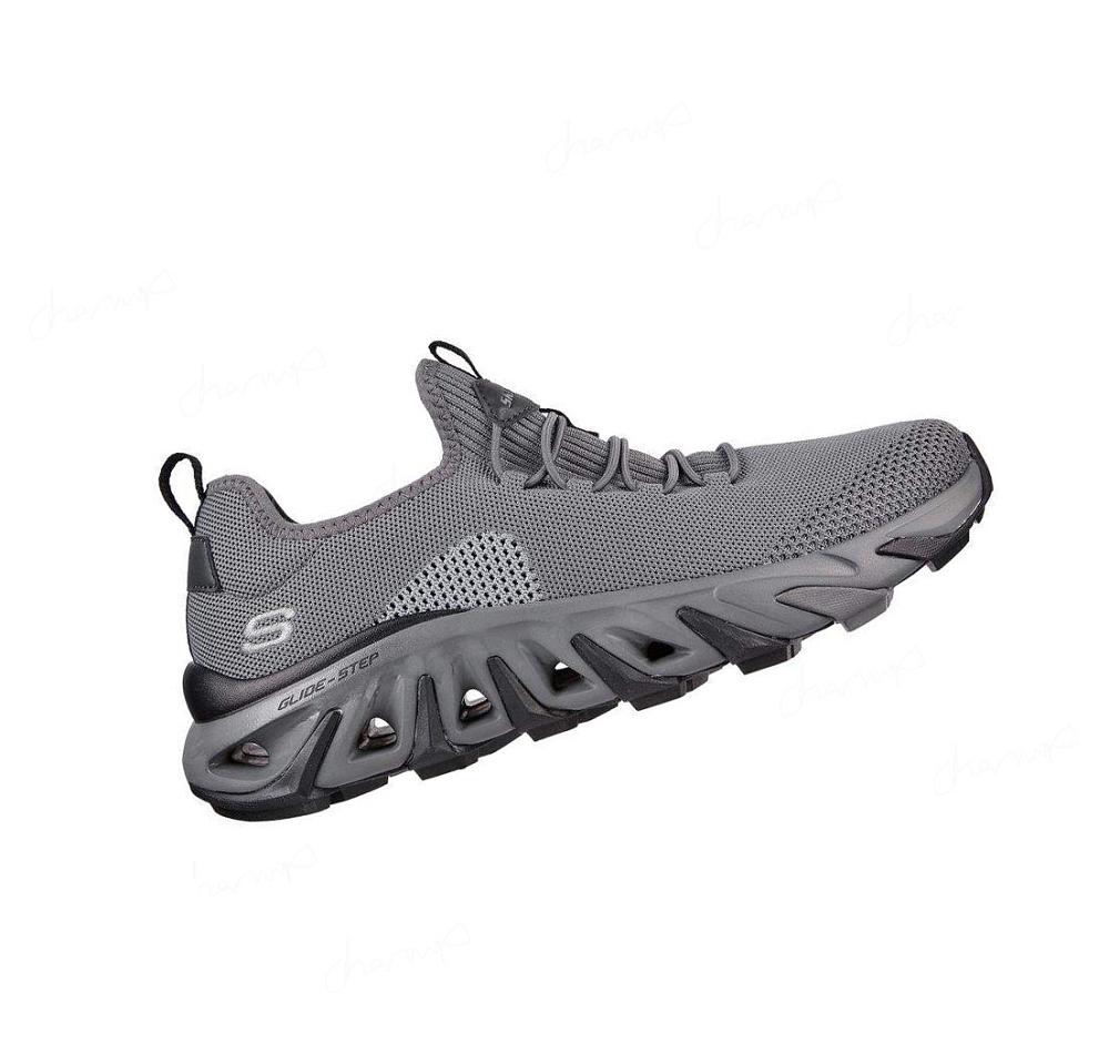 Zapatillas Sin Cordones Skechers Relaxed Fit: Flex Conway - Lawler Hombre Gris Oscuro | I382W_AR