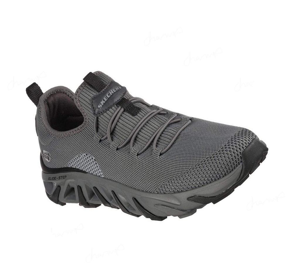 Zapatillas Sin Cordones Skechers Relaxed Fit: Flex Conway - Lawler Hombre Gris Oscuro | I382W_AR