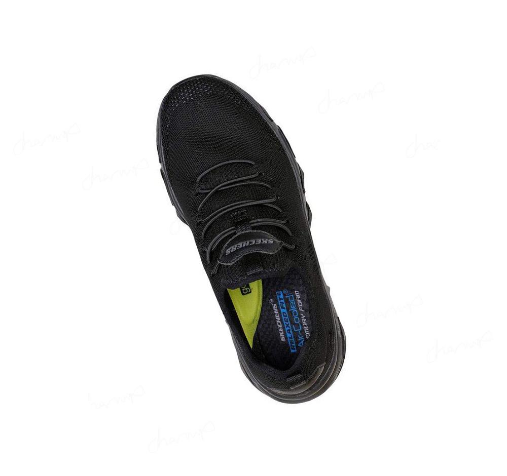 Zapatillas Sin Cordones Skechers Relaxed Fit: Flex Conway - Lawler Hombre Negras | I393B_AR