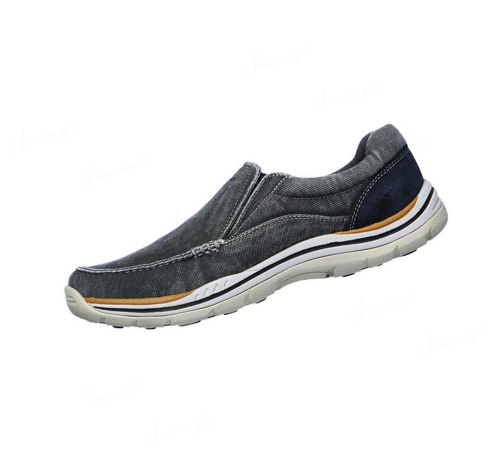 Zapatillas Sin Cordones Skechers Relaxed Fit: Expected - Avillo Hombre Azules | I50TQ_AR