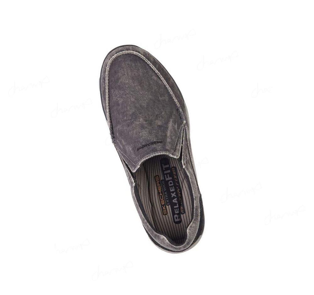 Zapatillas Sin Cordones Skechers Relaxed Fit: Expected - Avillo Hombre Negras | I518S_AR