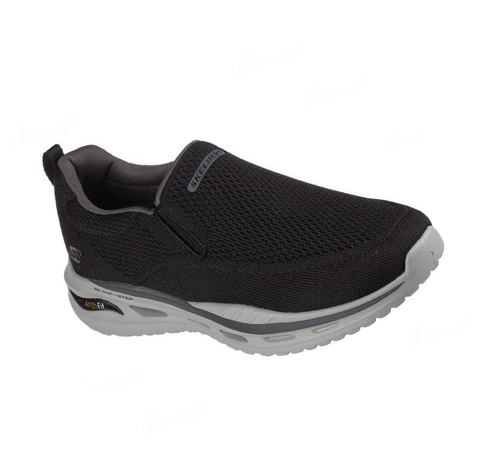 Zapatillas Sin Cordones Skechers Relaxed Fit: Arch Fit Orvan - Gyoda Hombre Negras | I8320_AR