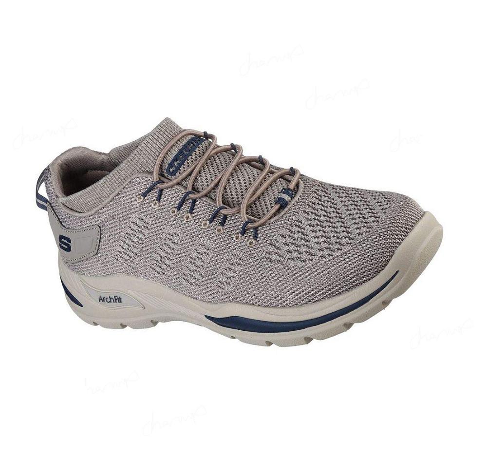 Zapatillas Sin Cordones Skechers Relaxed Fit: Arch Fit Motley - Varsen Hombre Marrones | I893G_AR