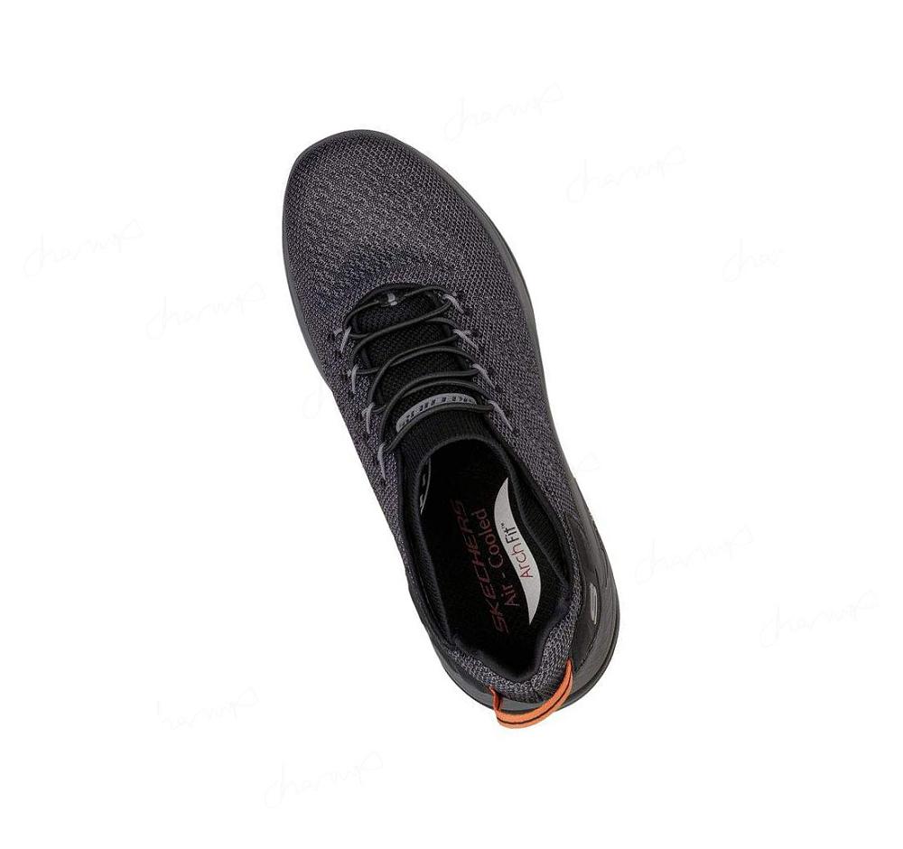 Zapatillas Sin Cordones Skechers Relaxed Fit: Arch Fit Motley - Varsen Hombre Negras | I90TX_AR