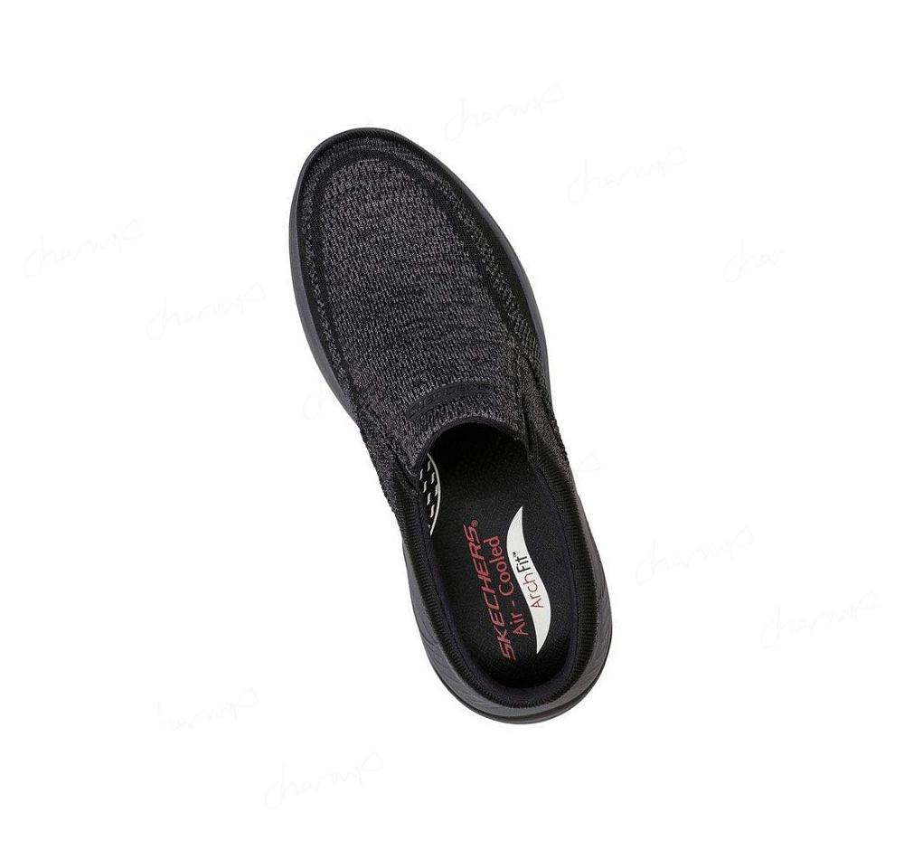 Zapatillas Sin Cordones Skechers Relaxed Fit: Arch Fit Motley - Gonvick Hombre Negras | I9A3E_AR