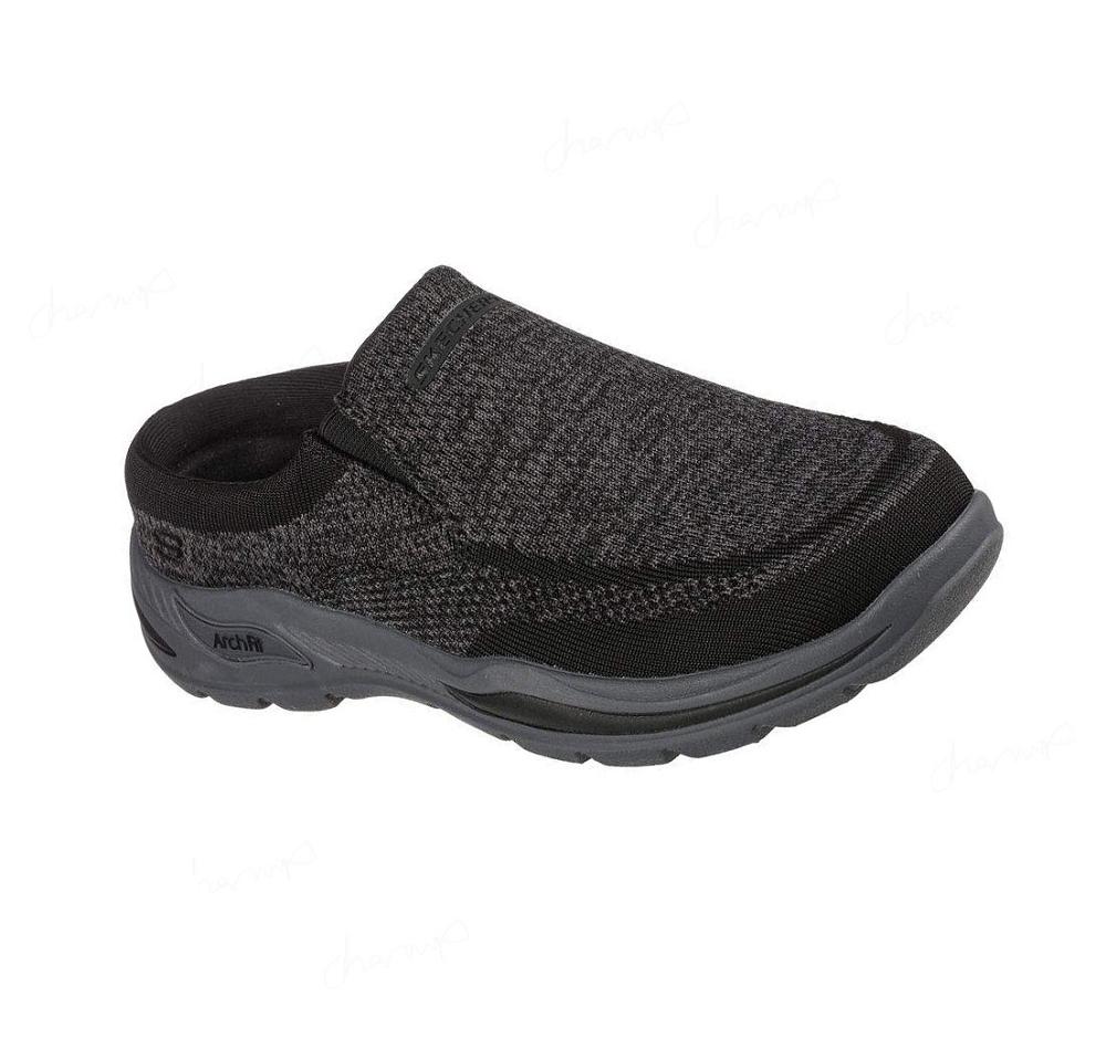 Zapatillas Sin Cordones Skechers Relaxed Fit: Arch Fit Motley - Gonvick Hombre Negras | I9A3E_AR