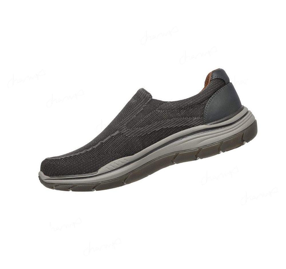 Zapatillas Sin Cordones Skechers Relaxed Fit: Expected 2.0 - Cowen Hombre Negras | IA5T0_AR