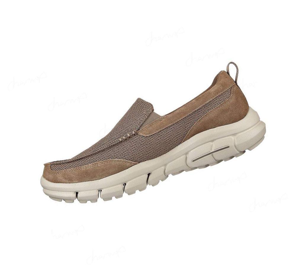 Zapatillas Sin Cordones Skechers Relaxed Fit: Piercer - Vorego Hombre Marrones | IAA38_AR