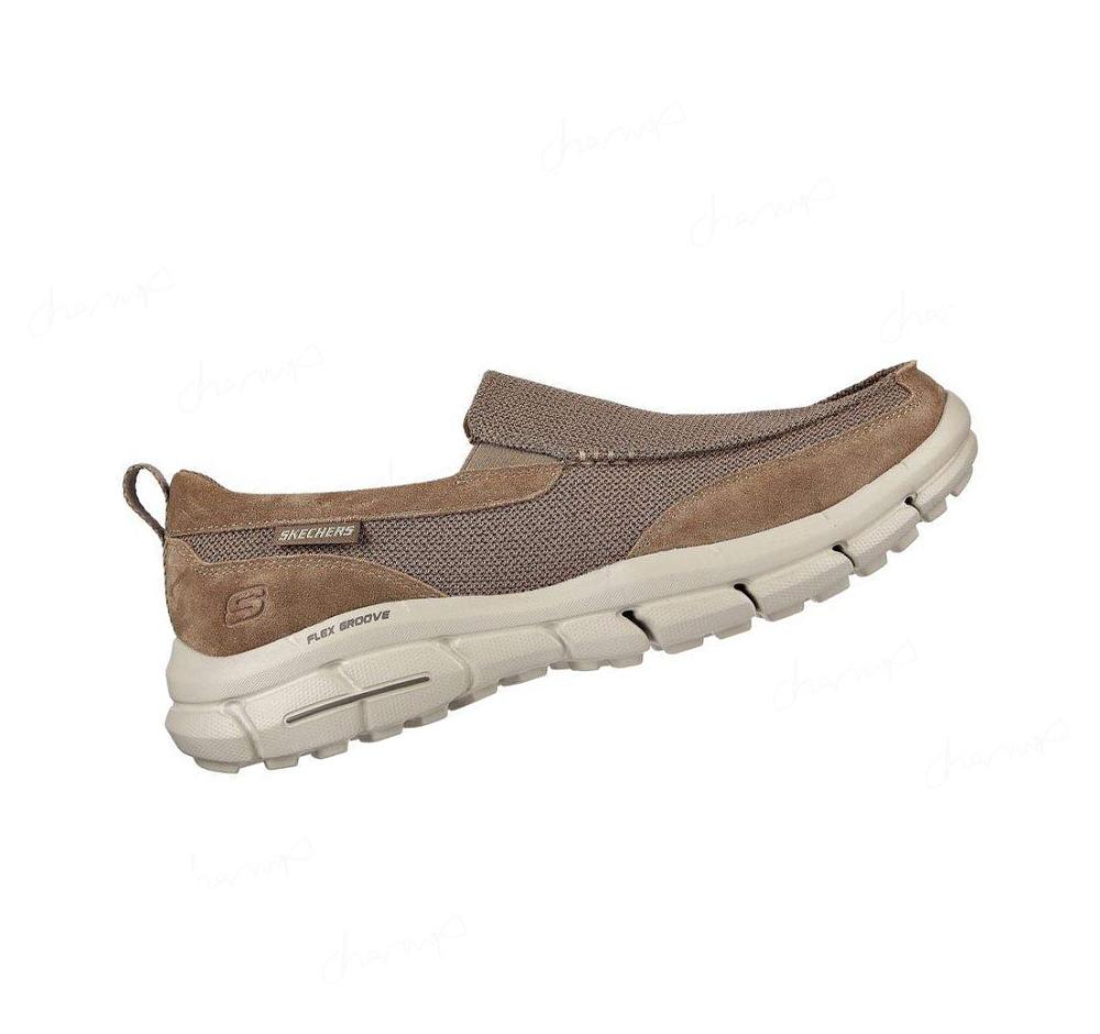 Zapatillas Sin Cordones Skechers Relaxed Fit: Piercer - Vorego Hombre Marrones | IAA38_AR