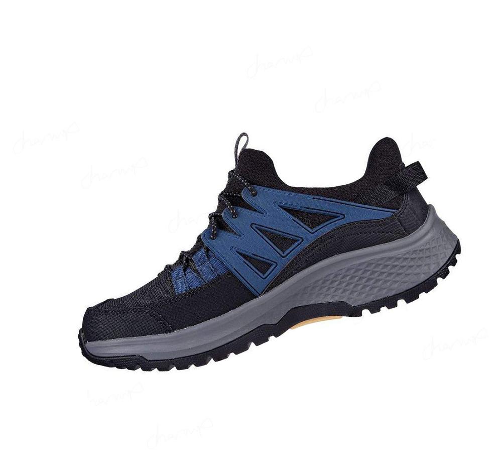 Zapatillas Sin Cordones Skechers Relaxed Fit: Arch Fit Ripple - Gilden Hombre Negras Azules | IT0TD_AR