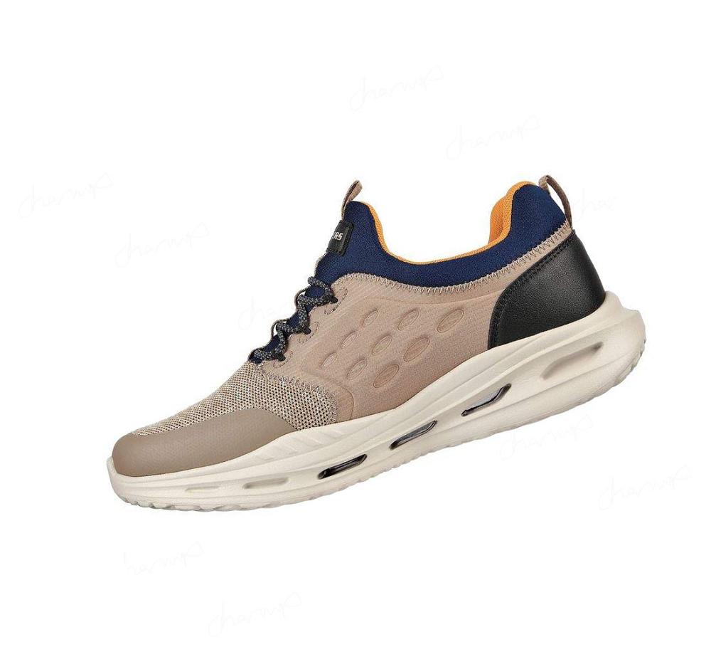 Zapatillas Sin Cordones Skechers Relaxed Fit: Arch Fit Orvan - Verdigo Hombre Marrones | IT5TB_AR