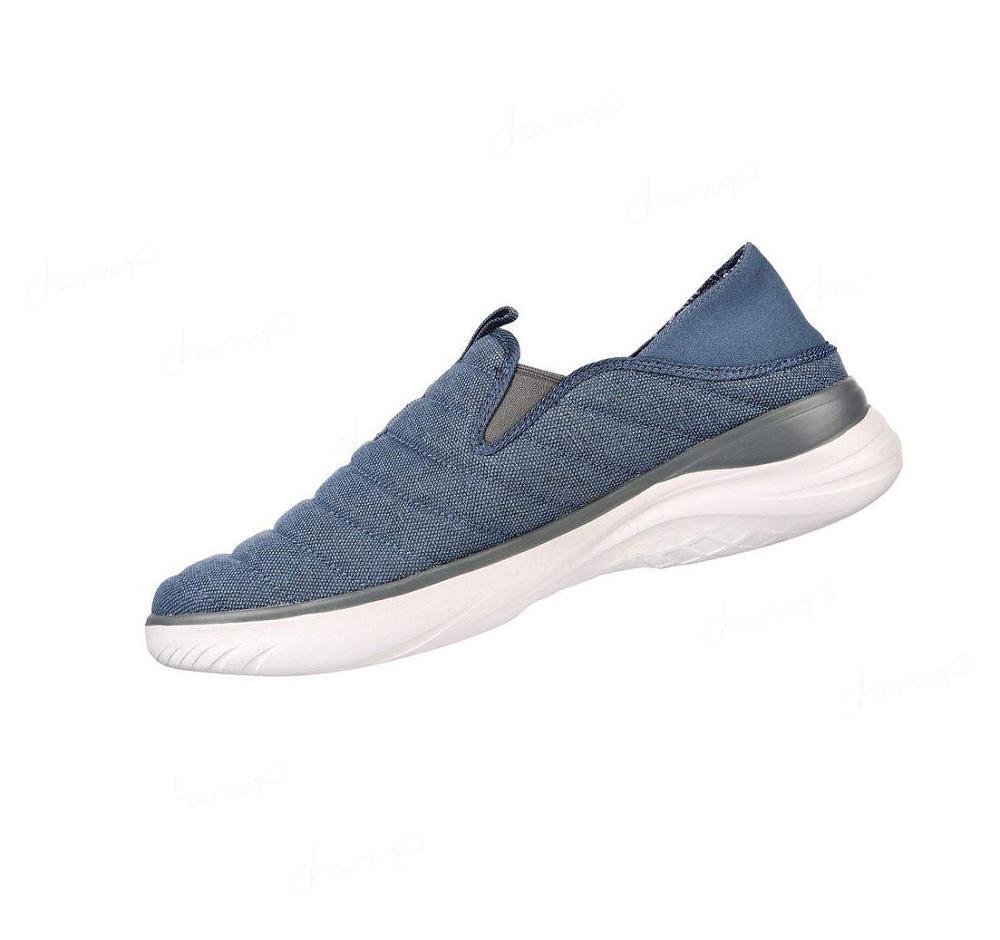 Zapatillas Sin Cordones Skechers Relaxed Fit: Glassell - Milroy Hombre Azules | T062C_AR