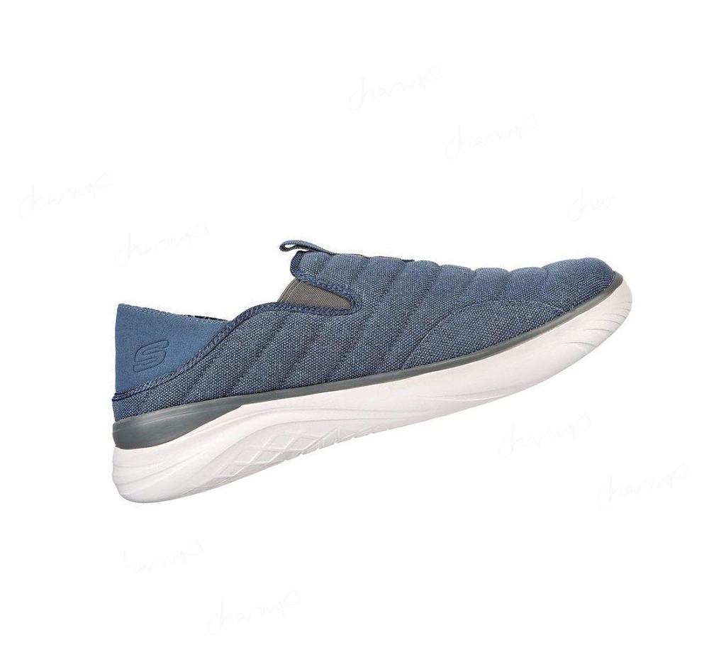 Zapatillas Sin Cordones Skechers Relaxed Fit: Glassell - Milroy Hombre Azules | T062C_AR