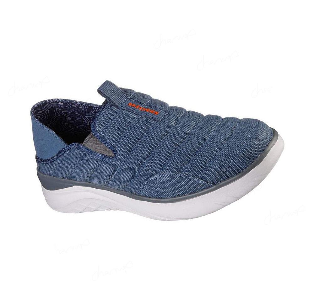 Zapatillas Sin Cordones Skechers Relaxed Fit: Glassell - Milroy Hombre Azules | T062C_AR