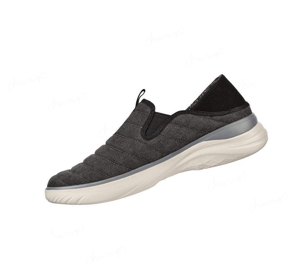 Zapatillas Sin Cordones Skechers Relaxed Fit: Glassell - Milroy Hombre Negras Gris | T06A5_AR