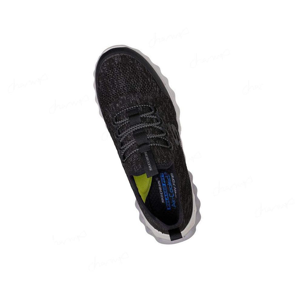 Zapatillas Sin Cordones Skechers Relaxed Fit: Voston - Vilafont Hombre Negras | T200A_AR