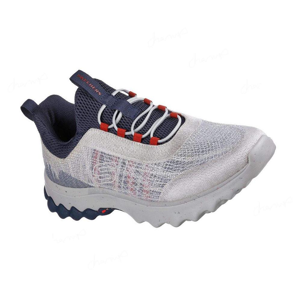 Zapatillas Sin Cordones Skechers Relaxed Fit: Voston - Reever Hombre Gris Azul Marino | T21A0_AR