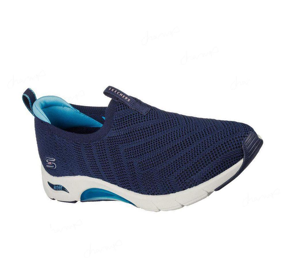 Zapatillas Sin Cordones Skechers Skech-Air Arch Fit - Top Pick Mujer Azul Marino Azules | T1T9P_AR