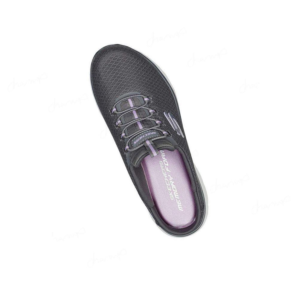 Zapatillas Sin Cordones Skechers Summits - Swift Step Mujer Gris Lavanda | 552A0_AR