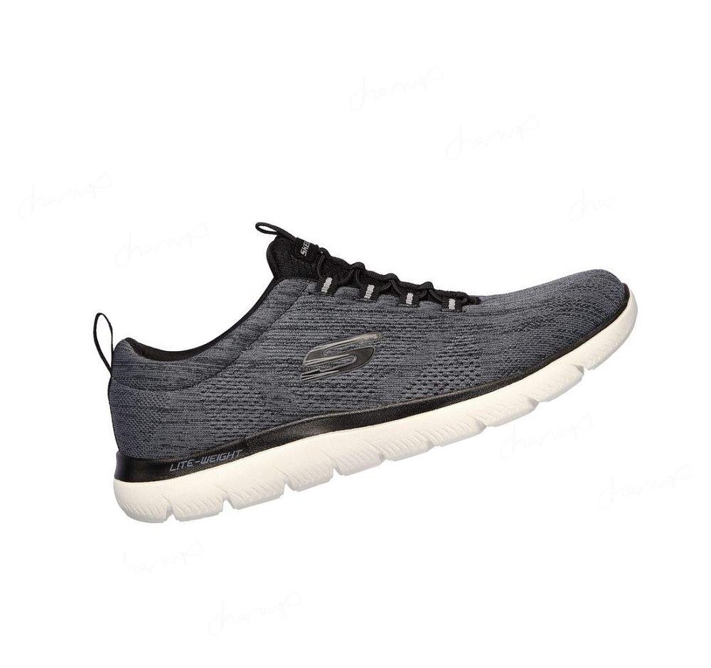 Zapatillas Sin Cordones Skechers Summits - Louvin Hombre Gris | A318K_AR