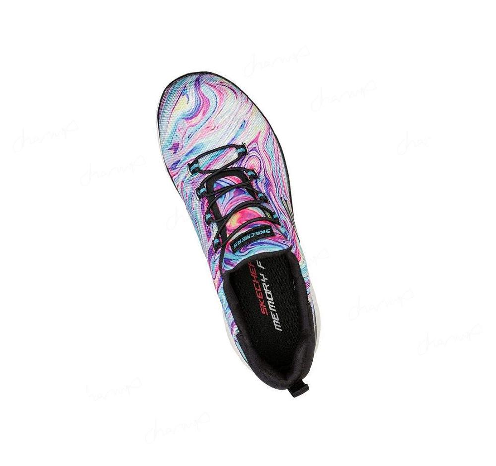 Zapatillas Sin Cordones Skechers Summits - Brilliant Dreamer Mujer Negras Multicolor | T6230_AR