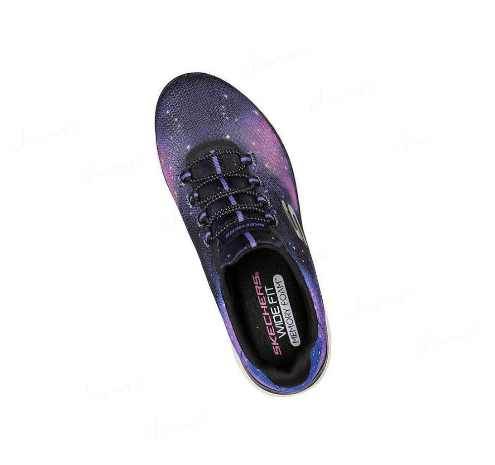 Zapatillas Sin Cordones Skechers Summits - Galaxy Dream Mujer Negras Multicolor | T669Q_AR