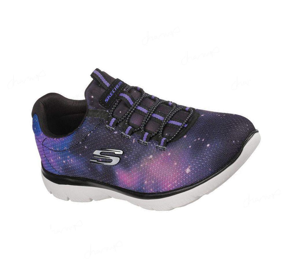 Zapatillas Sin Cordones Skechers Summits - Galaxy Dream Mujer Negras Multicolor | T669Q_AR