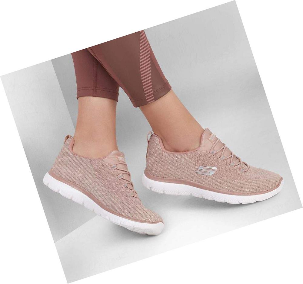 Zapatillas Sin Cordones Skechers Summits - Cool Dash Mujer Rosas | T6AAA_AR