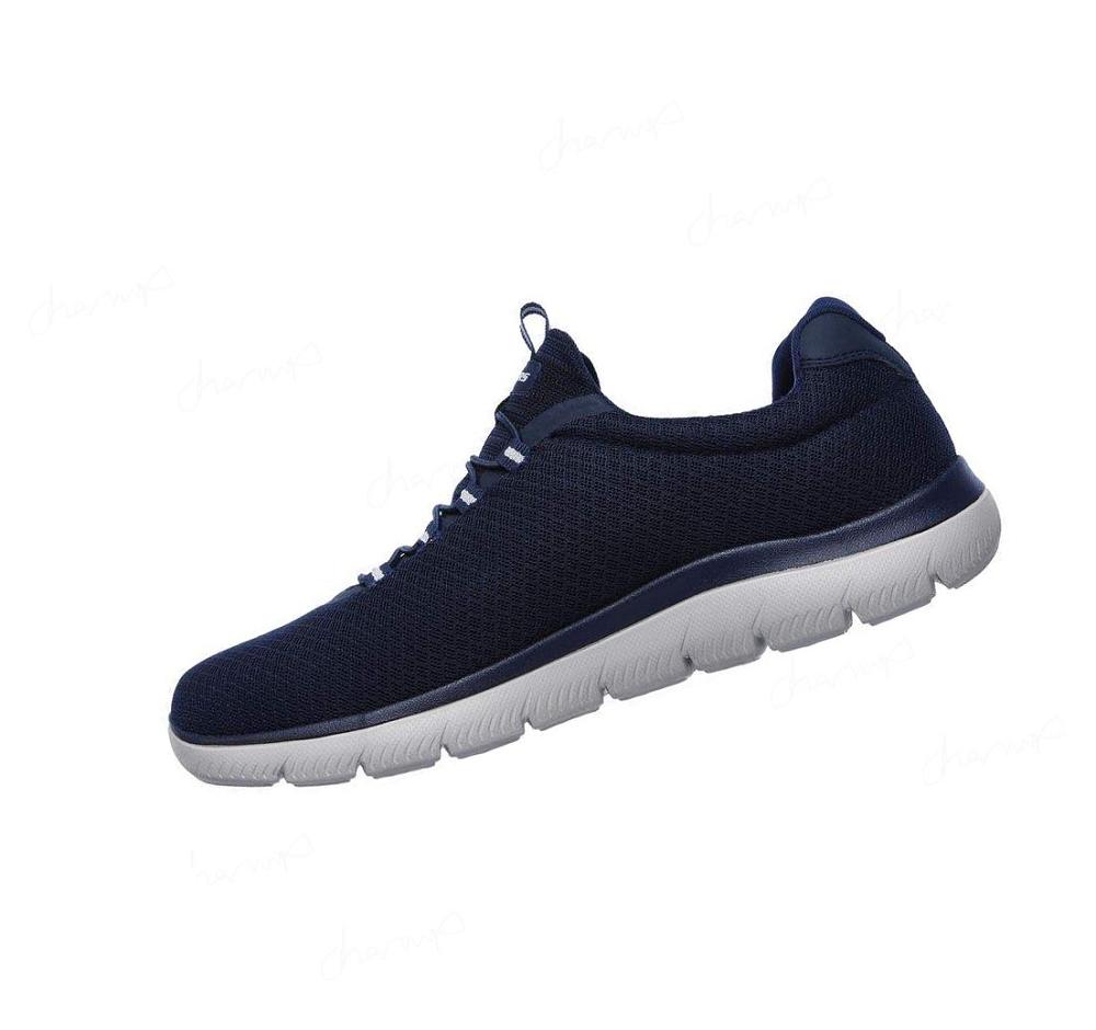 Zapatillas Sin Cordones Skechers Summits Hombre Azul Marino | T900B_AR