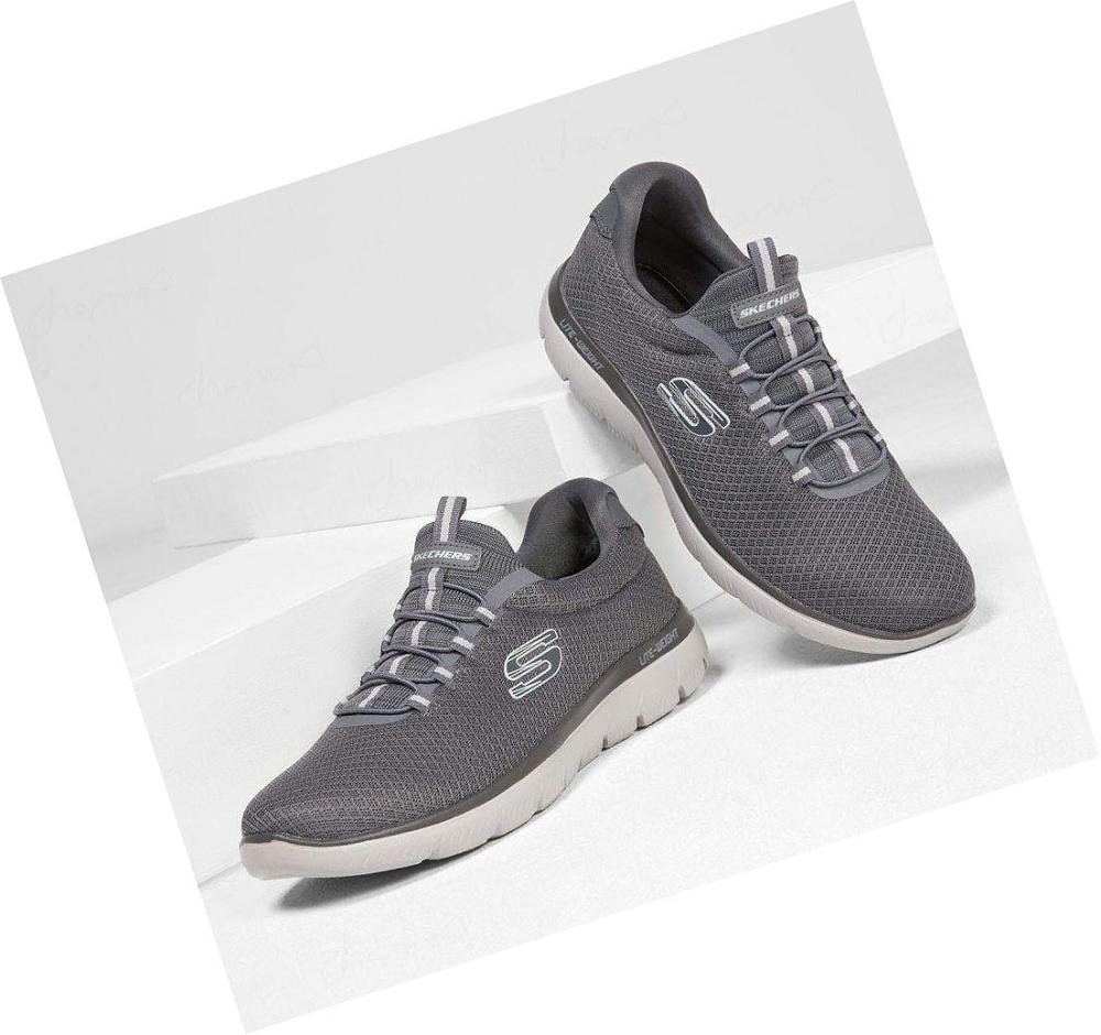 Zapatillas Sin Cordones Skechers Summits Hombre Gris | T912L_AR