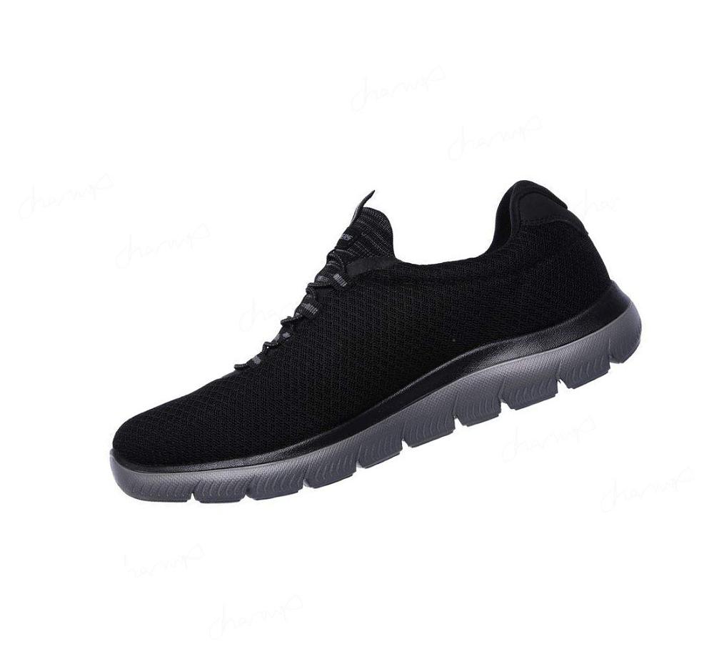 Zapatillas Sin Cordones Skechers Summits Hombre Negras Gris | T91AS_AR