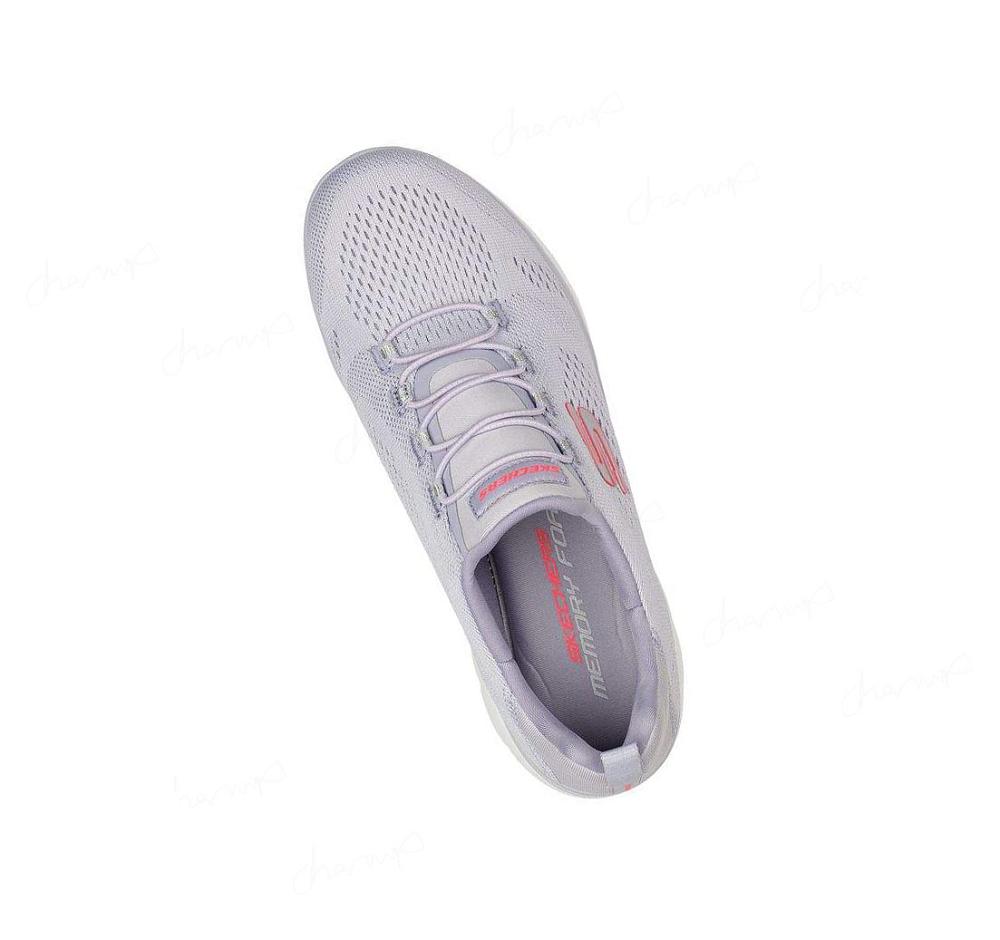 Zapatillas Sin Cordones Skechers Summits - Perfect Views Mujer Lavanda Rosas | T923E_AR