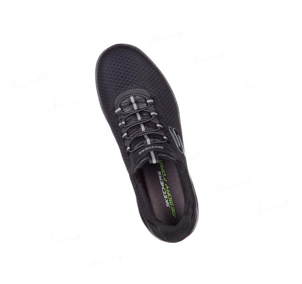 Zapatillas Sin Cordones Skechers Summits Hombre Negras | T925G_AR