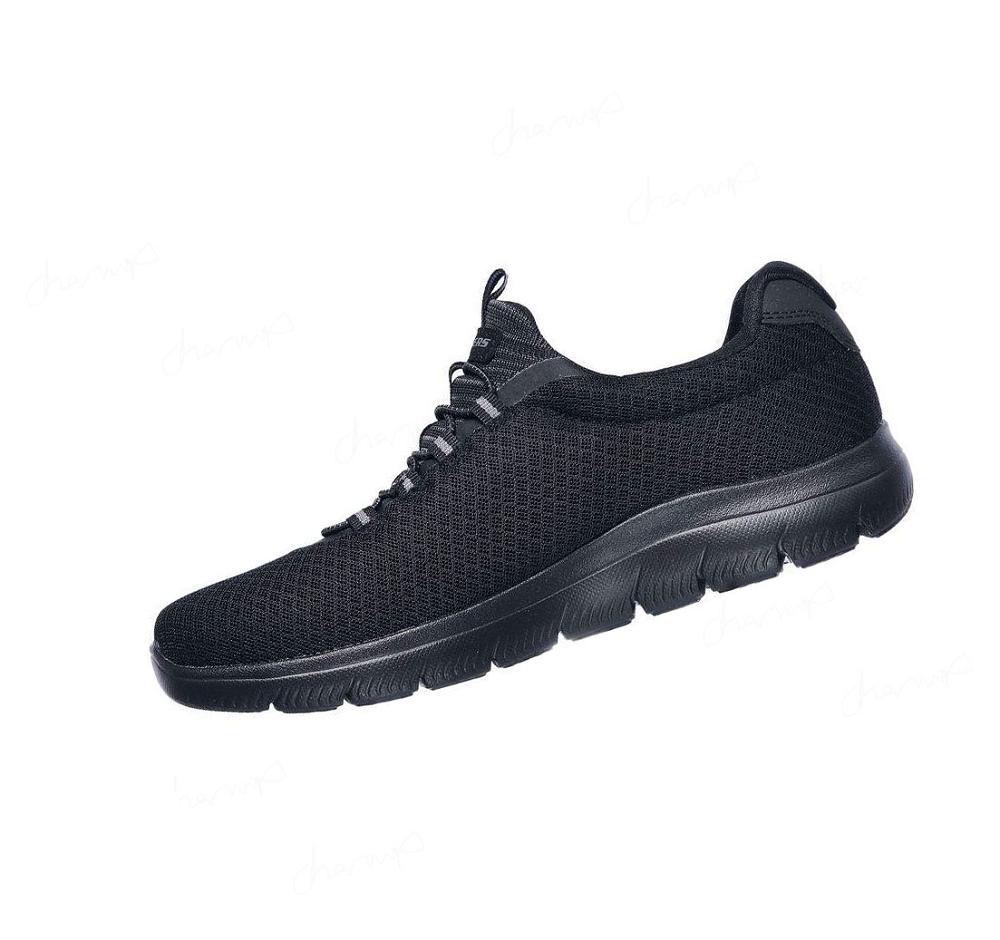 Zapatillas Sin Cordones Skechers Summits Hombre Negras | T925G_AR