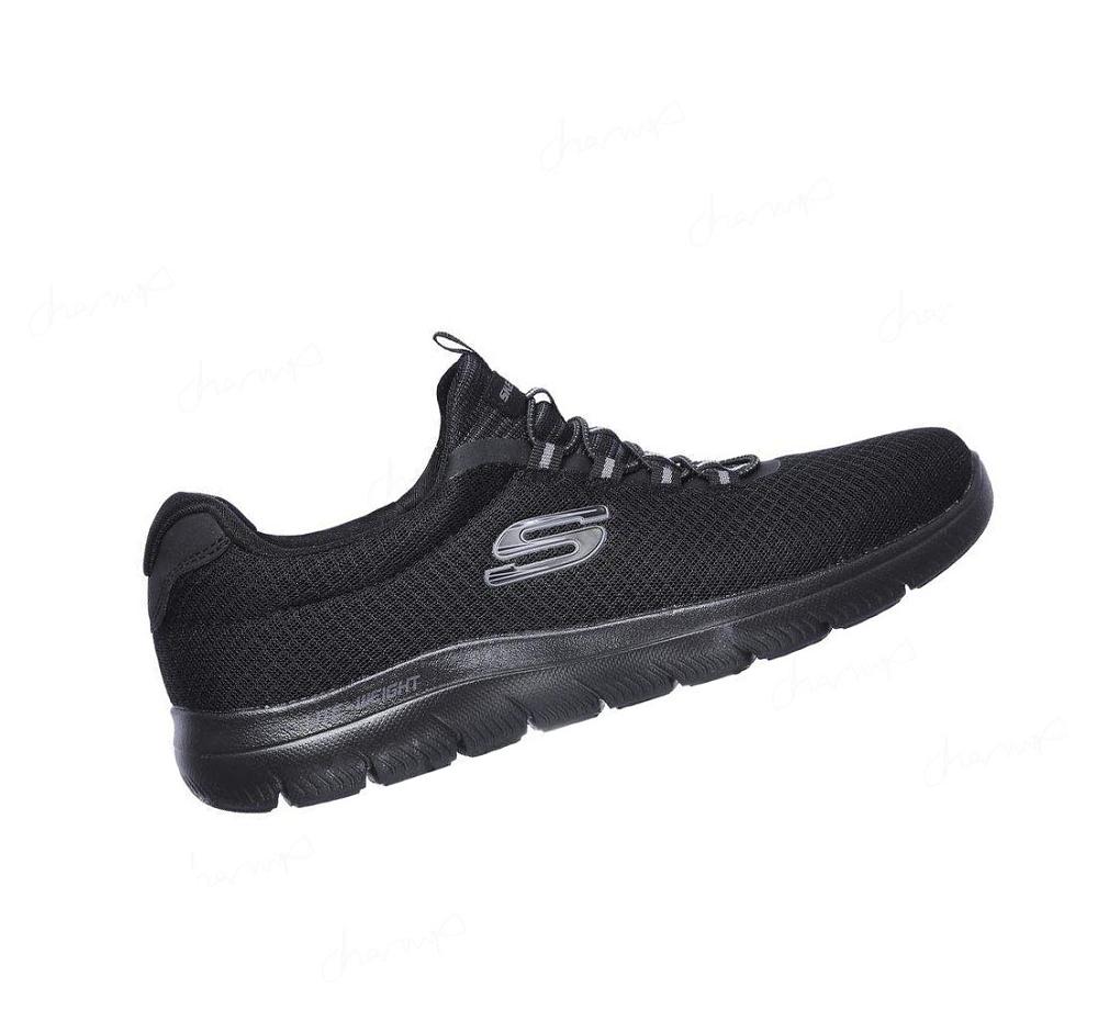 Zapatillas Sin Cordones Skechers Summits Hombre Negras | T925G_AR