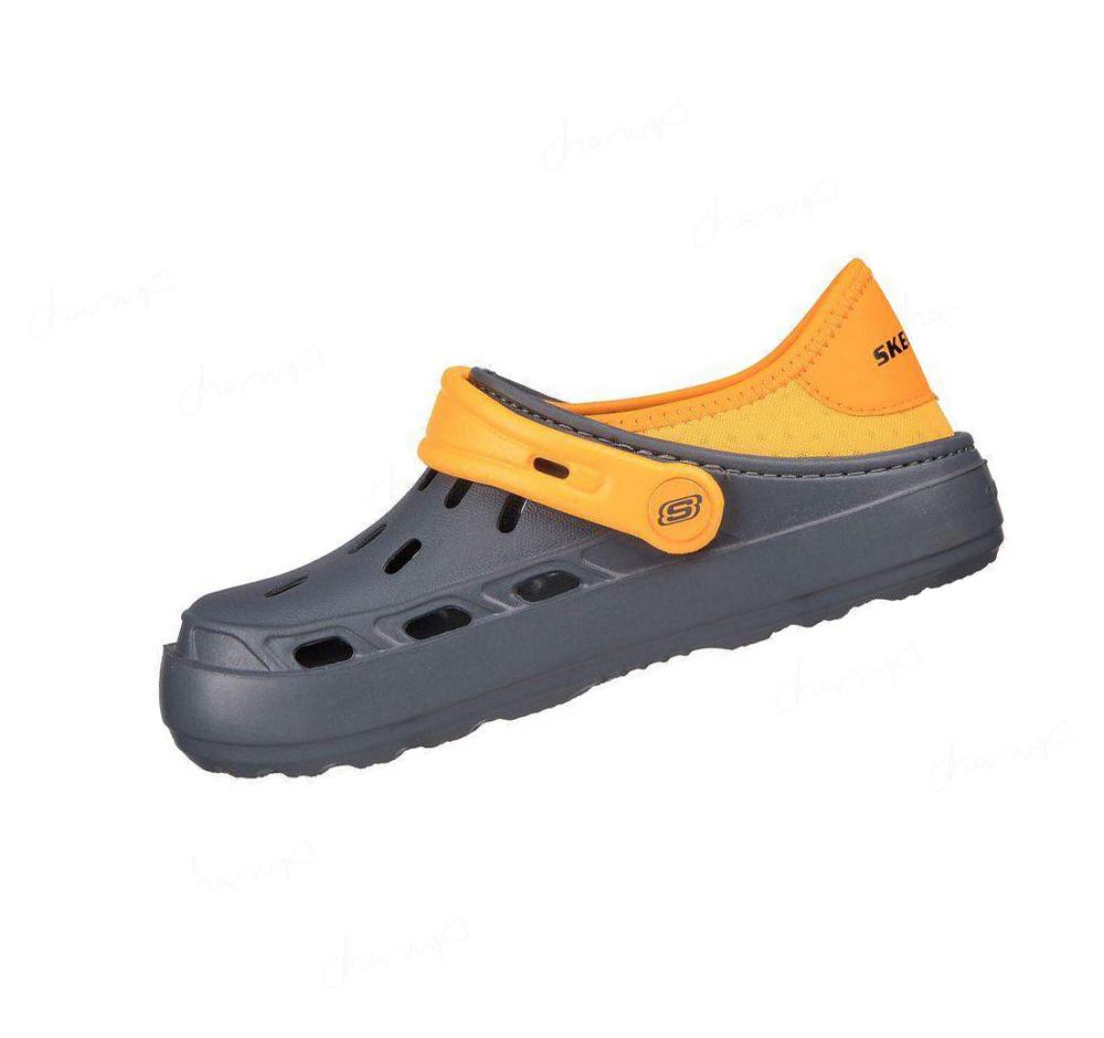 Zapatillas Sin Cordones Skechers Swifters II Niño Gris Naranjas | T680S_AR