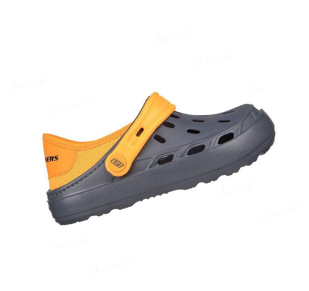 Zapatillas Sin Cordones Skechers Swifters II Niño Gris Naranjas | T680S_AR