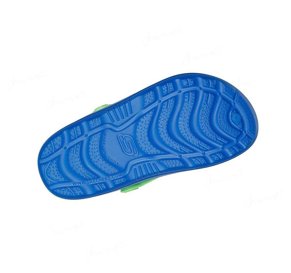 Zapatillas Sin Cordones Skechers Swifters II - Be Warmer Forro Niño Azules Verde | TT010_AR