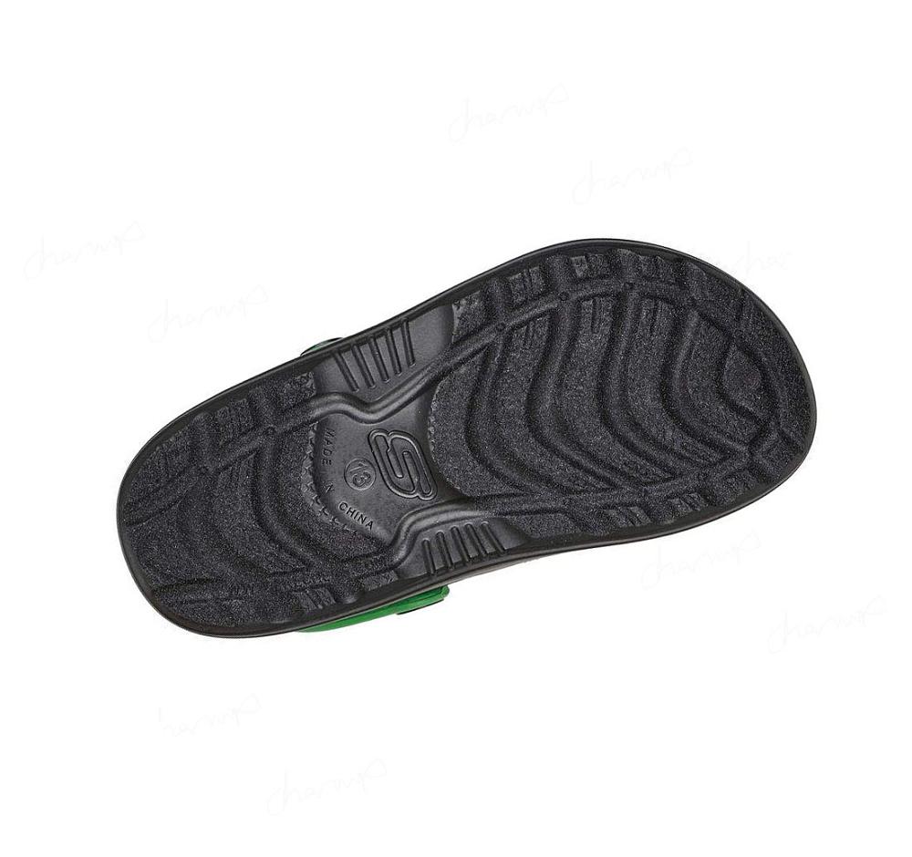 Zapatillas Sin Cordones Skechers Swifters - Dino-Bits Niño Negras Verde | TT530_AR