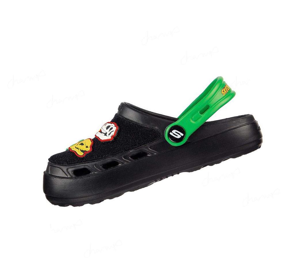 Zapatillas Sin Cordones Skechers Swifters - Dino-Bits Niño Negras Verde | TT530_AR