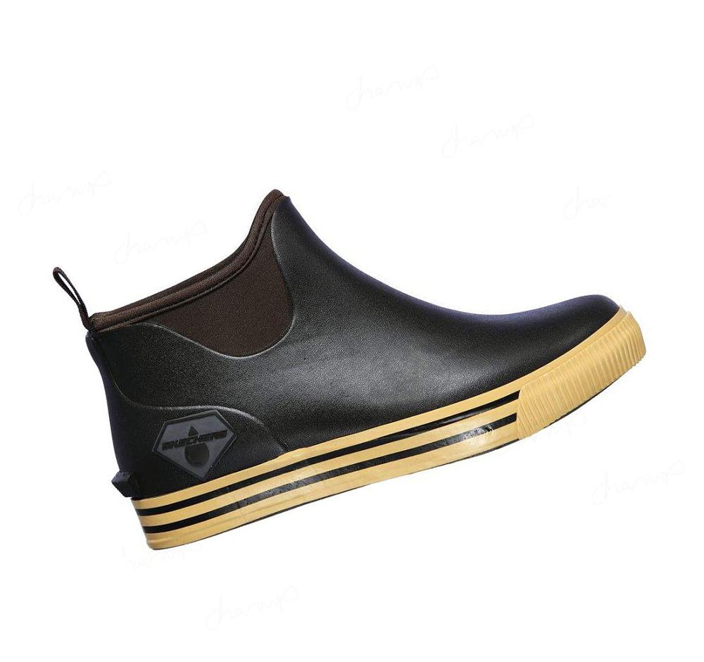 Zapatillas Sin Cordones Skechers Trabajo: Moltke WP Hombre Marrones | 35930_AR