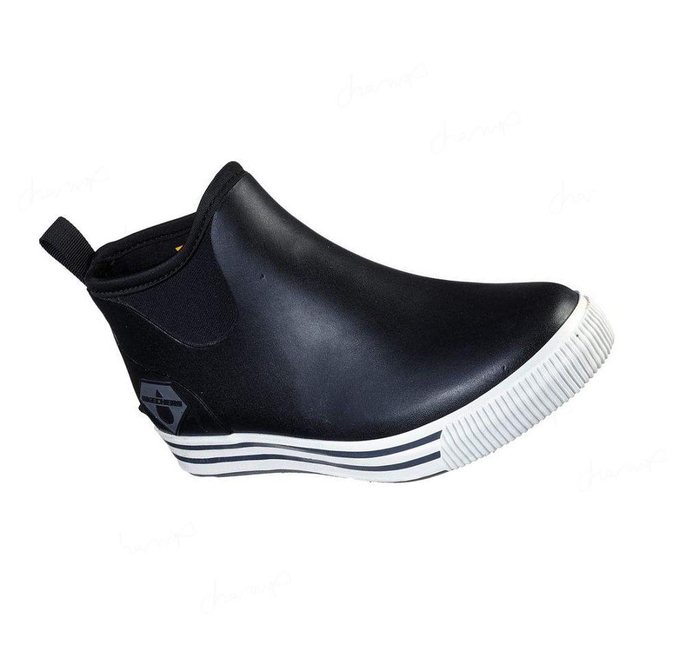 Zapatillas Sin Cordones Skechers Trabajo: Moltke WP Hombre Negras | 360TE_AR