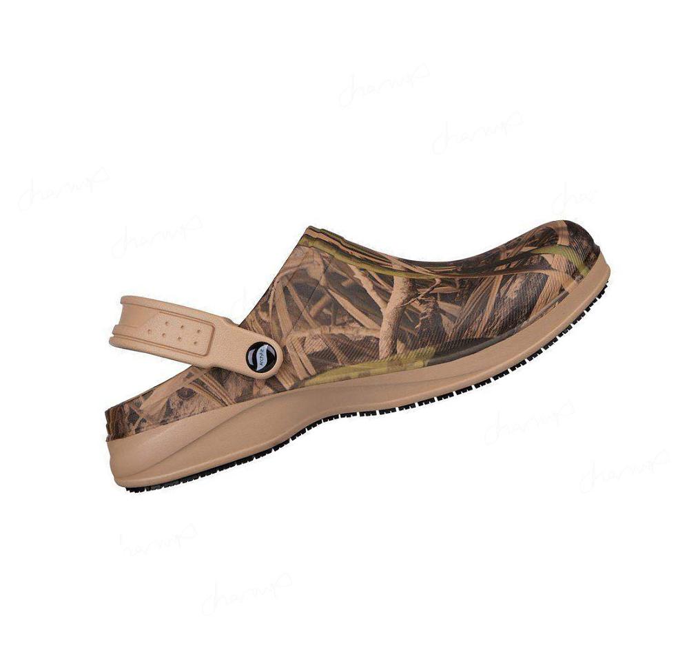 Zapatillas Sin Cordones Skechers Trabajo Arch Fit: Riverbound SR Hombre Camuflaje | 36A3P_AR