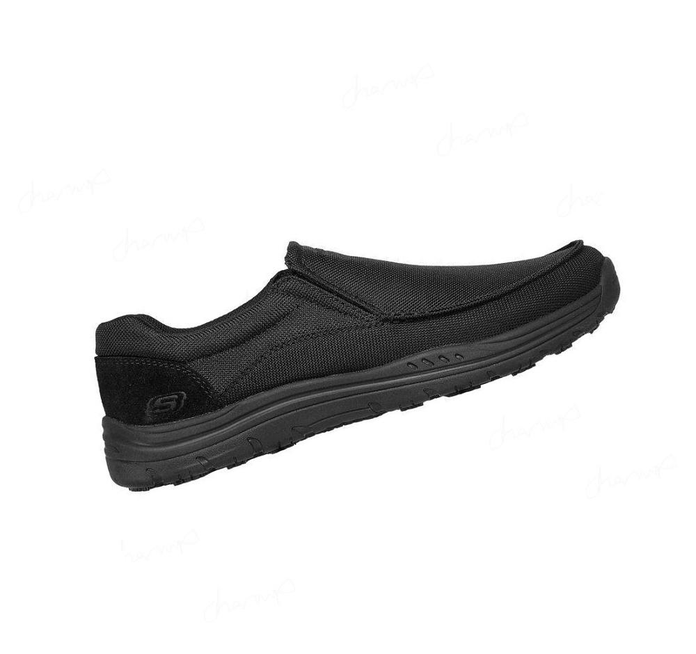 Zapatillas Sin Cordones Skechers Trabajo: Otsego - Kanvie SR Hombre Negras | 3T0TB_AR