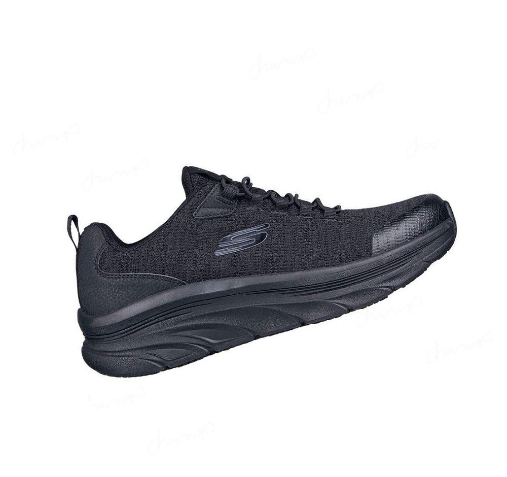 Zapatillas Sin Cordones Skechers Trabajo: D'Lux Walker SR - Luxir Hombre Negras | 530TP_AR