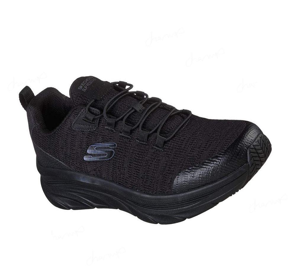 Zapatillas Sin Cordones Skechers Trabajo: D\'Lux Walker SR - Luxir Hombre Negras | 530TP_AR