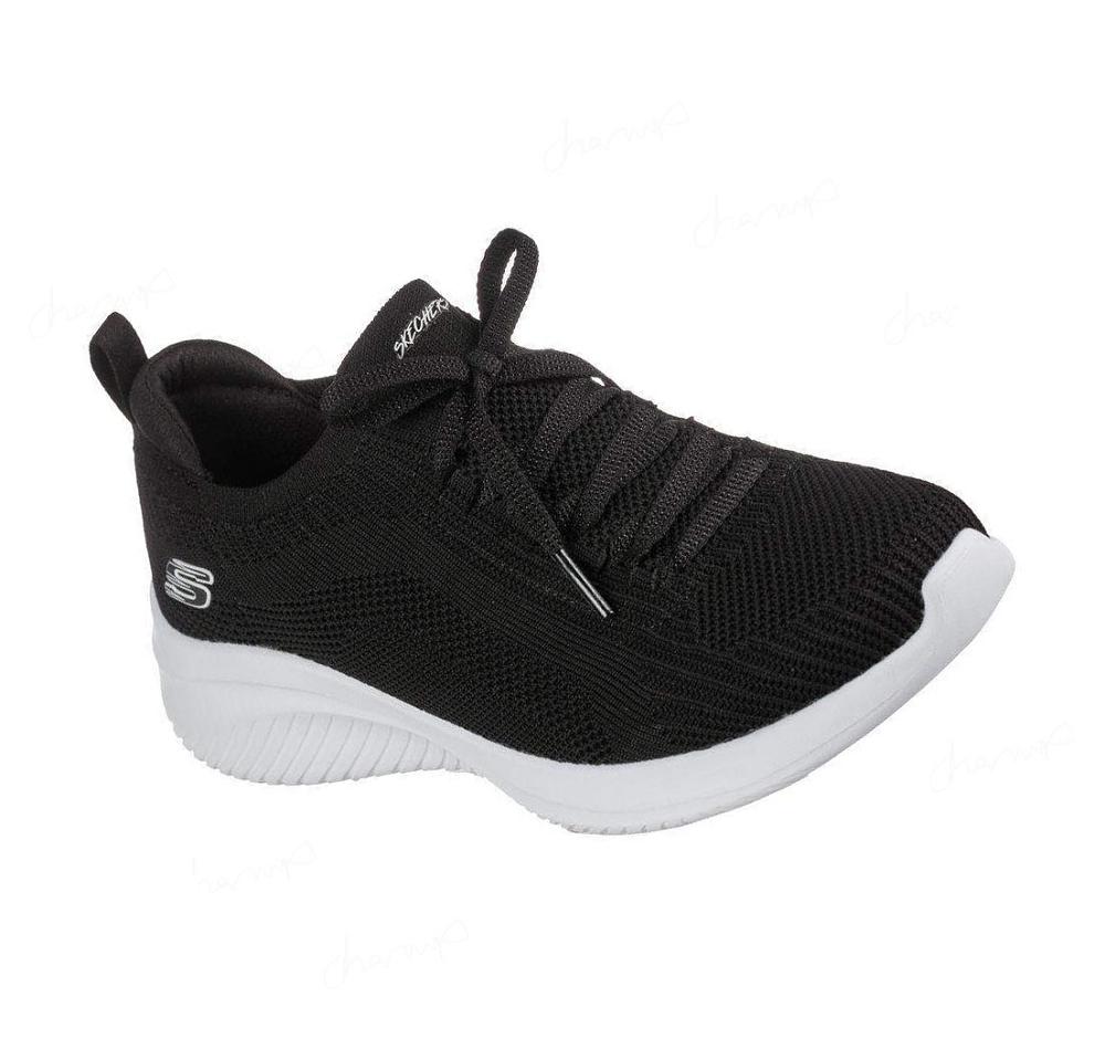 Zapatillas Sin Cordones Skechers Ultra Flex 3.0 - Big Plan Mujer Negras Blancas | I199P_AR