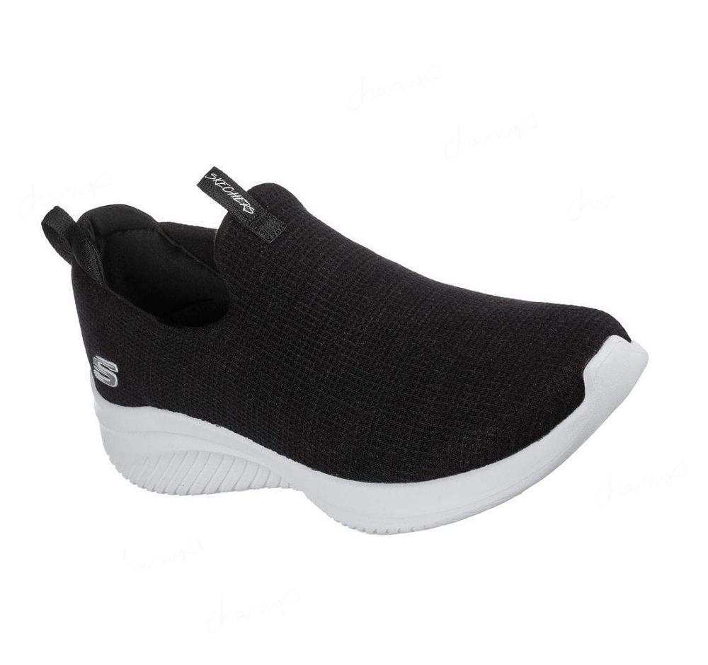 Zapatillas Sin Cordones Skechers Ultra Flex 3.0 - Soft Classics Mujer Negras Blancas | IA99D_AR